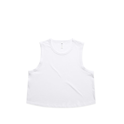 WHITE wo's-martina-crop-tank-white